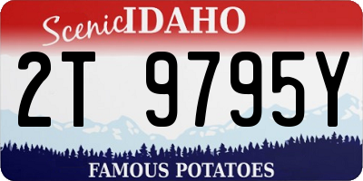 ID license plate 2T9795Y