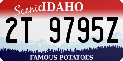 ID license plate 2T9795Z