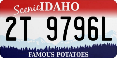 ID license plate 2T9796L