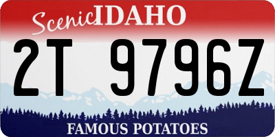 ID license plate 2T9796Z