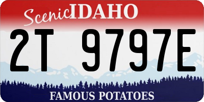 ID license plate 2T9797E