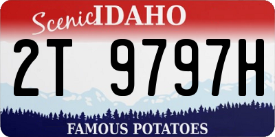 ID license plate 2T9797H