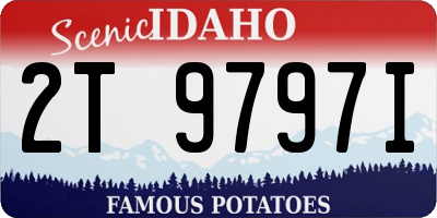 ID license plate 2T9797I