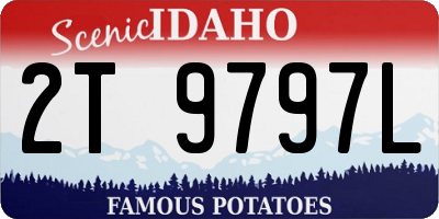 ID license plate 2T9797L