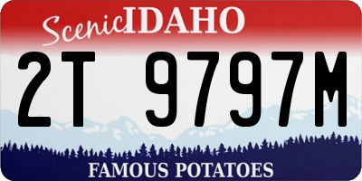 ID license plate 2T9797M