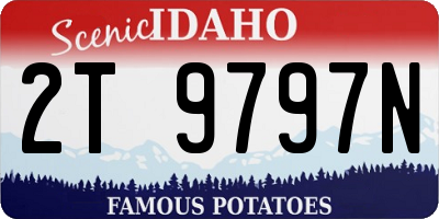 ID license plate 2T9797N