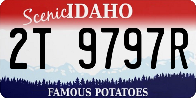 ID license plate 2T9797R