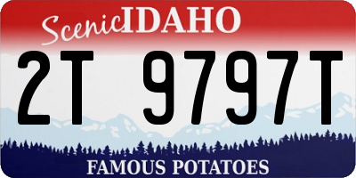 ID license plate 2T9797T