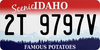 ID license plate 2T9797V