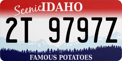 ID license plate 2T9797Z