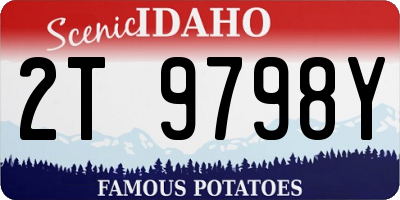 ID license plate 2T9798Y