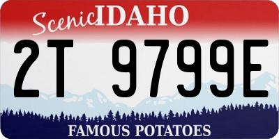 ID license plate 2T9799E