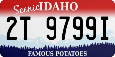 ID license plate 2T9799I