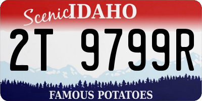 ID license plate 2T9799R