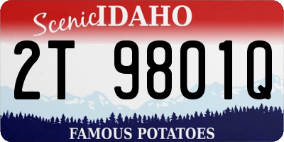 ID license plate 2T9801Q