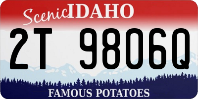 ID license plate 2T9806Q