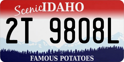 ID license plate 2T9808L