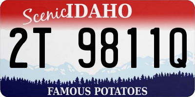ID license plate 2T9811Q