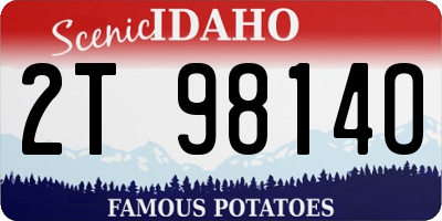 ID license plate 2T9814O