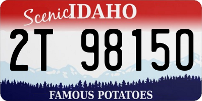 ID license plate 2T9815O