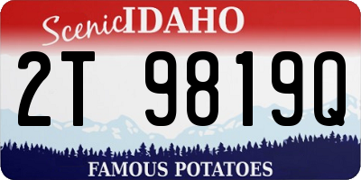 ID license plate 2T9819Q