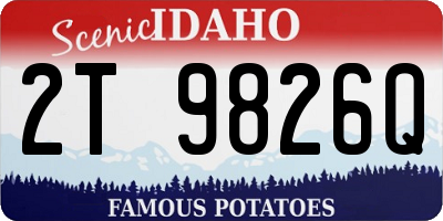 ID license plate 2T9826Q