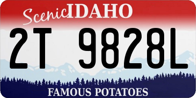 ID license plate 2T9828L