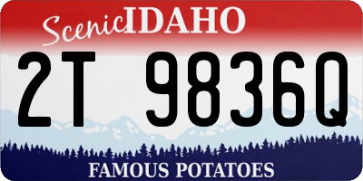 ID license plate 2T9836Q