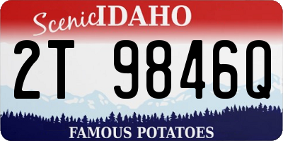 ID license plate 2T9846Q