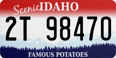 ID license plate 2T9847O