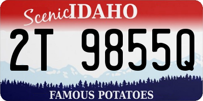 ID license plate 2T9855Q