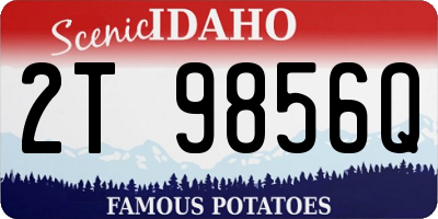 ID license plate 2T9856Q