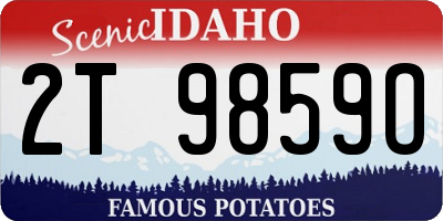 ID license plate 2T9859O