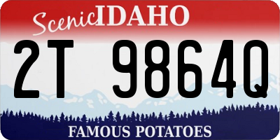 ID license plate 2T9864Q