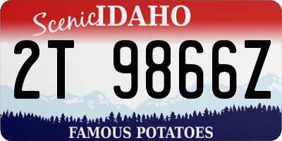 ID license plate 2T9866Z