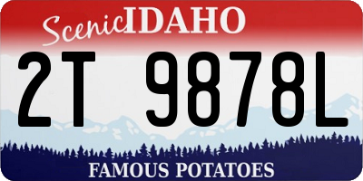 ID license plate 2T9878L