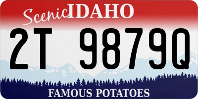 ID license plate 2T9879Q