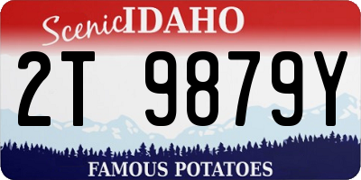 ID license plate 2T9879Y