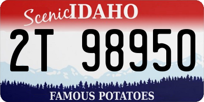 ID license plate 2T9895O