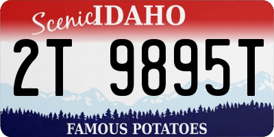 ID license plate 2T9895T