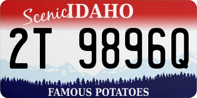 ID license plate 2T9896Q