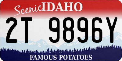 ID license plate 2T9896Y