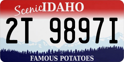 ID license plate 2T9897I