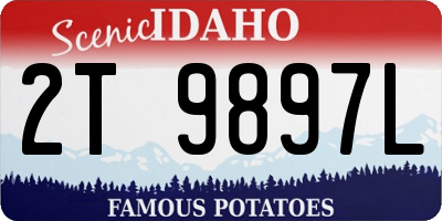 ID license plate 2T9897L