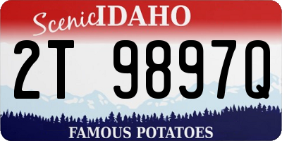 ID license plate 2T9897Q