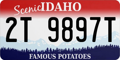 ID license plate 2T9897T