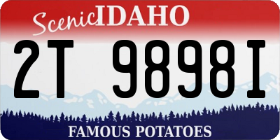 ID license plate 2T9898I