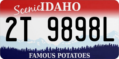 ID license plate 2T9898L