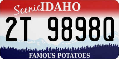 ID license plate 2T9898Q