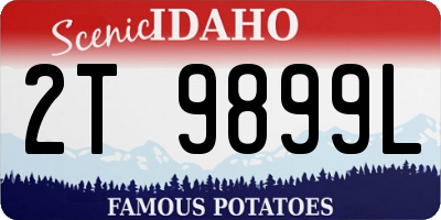 ID license plate 2T9899L